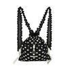 Pleatsmama Mochila de Bolinhas Pretas