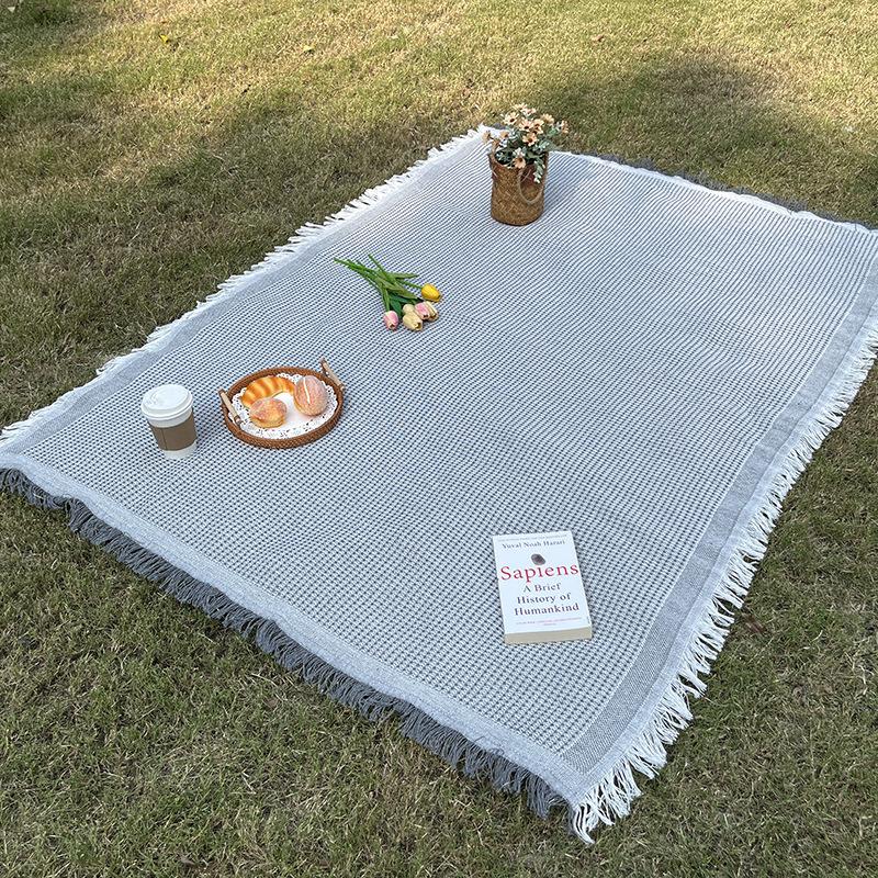 Picnic mat linen tablecloth camping blanket atmosphere tablecloth picnic mat outing car trunk mat