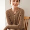 Women's Slim Fit Cashmere Cardigan: Cozy Autumn/Winter Knitted Sweater