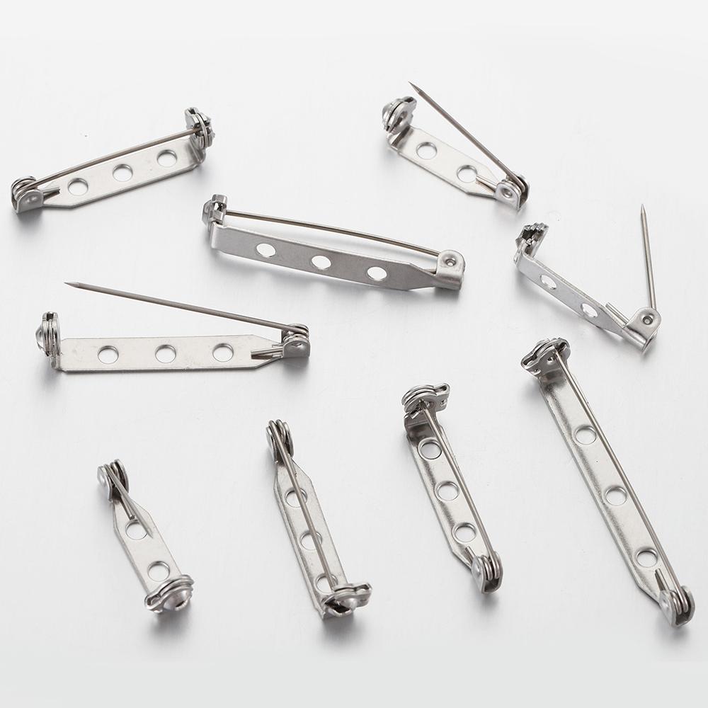 20 Stück 20mm 25mm 32mm 38mm Edelstahl Broschennadel Sicherheitsnadel Basis Einstellungen Nadel Zubehör DIY Schmuckherstellung Komponente