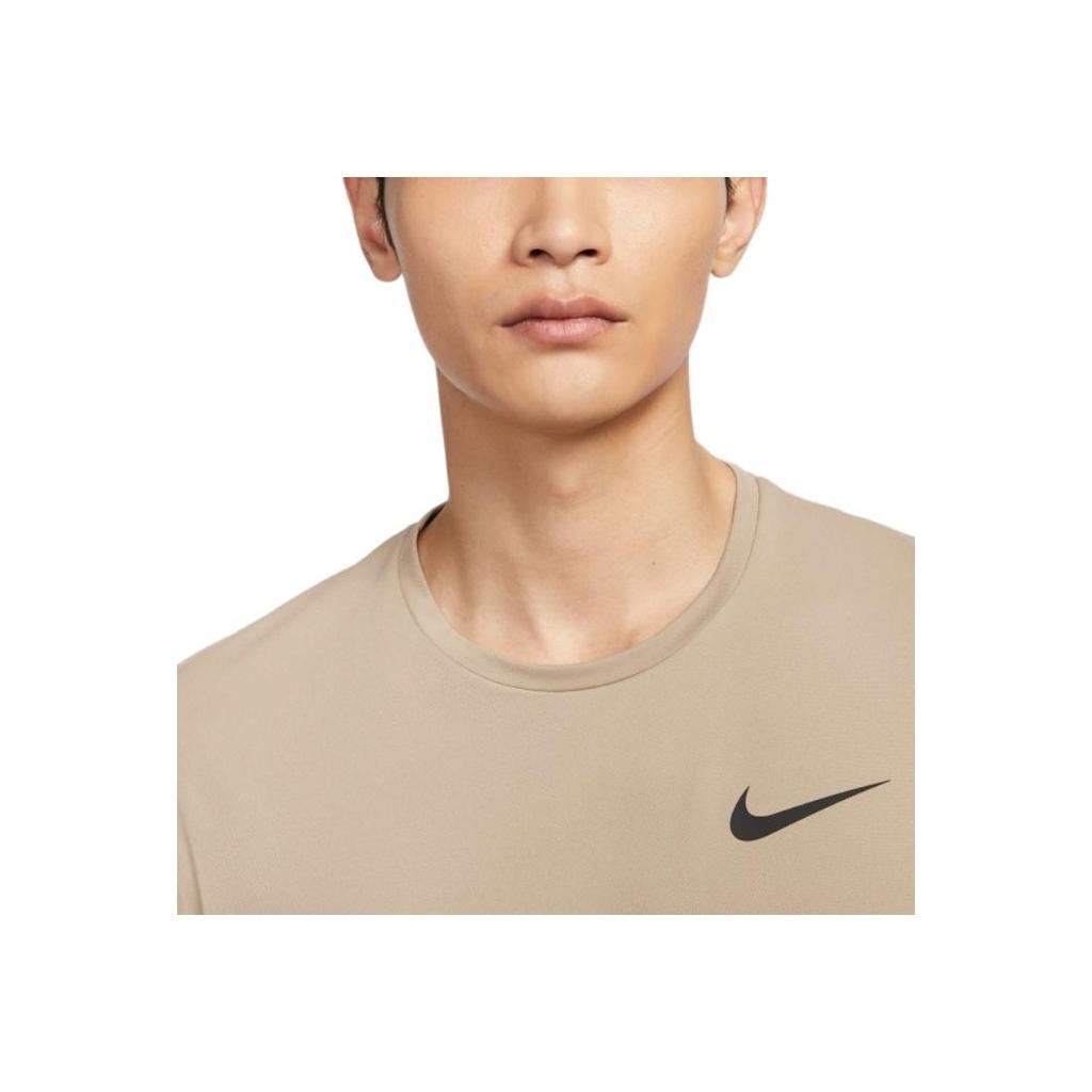 Nike Quick-Drying Breathable Running Sports Casual Comfortable Round Neck Short Sleeve T-Shirt Men Tops Khaki CZ1182-247