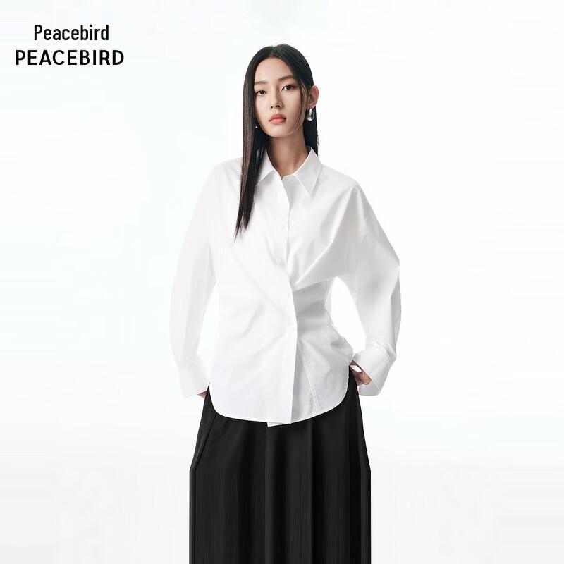 

Peacebird Women s Loose Fit Lapel Shirt A3CAF3220 S