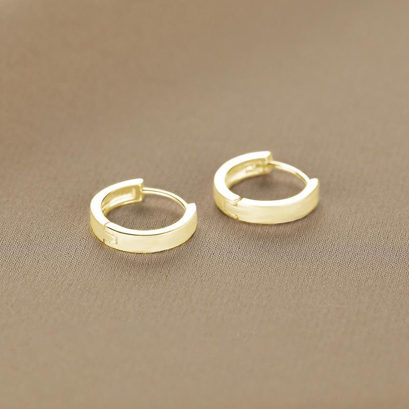 Personalised Vein Circle Earrings Female Light Luxury Niche Senior Sense Elegant Simple Lightweight Minimalist Hoop Earrings