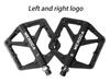 TINGSING Mountain Bike Pedals MTB Road Nylon Fiber Bicycle Lightweight Wide Flat Platform Cycling MTB Accessories Double Sided Pins Turquoise Non-Slip