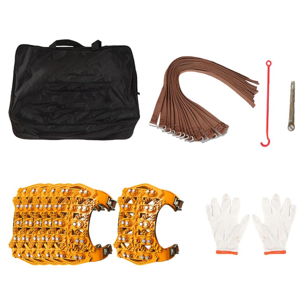 

6 шт./компл. Автомобильная цепь противоскольжения для шин, износостойкая стальная цепь для легкового автомобиля, грузовика, минивэна для льда, снега, грязи