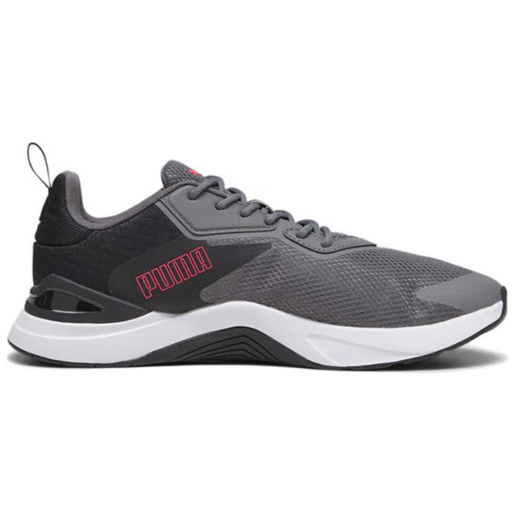 Puma Infusion Comfortable Simple Low-Top Training Shoes Unisex Sneakers Gray Black 377893-12