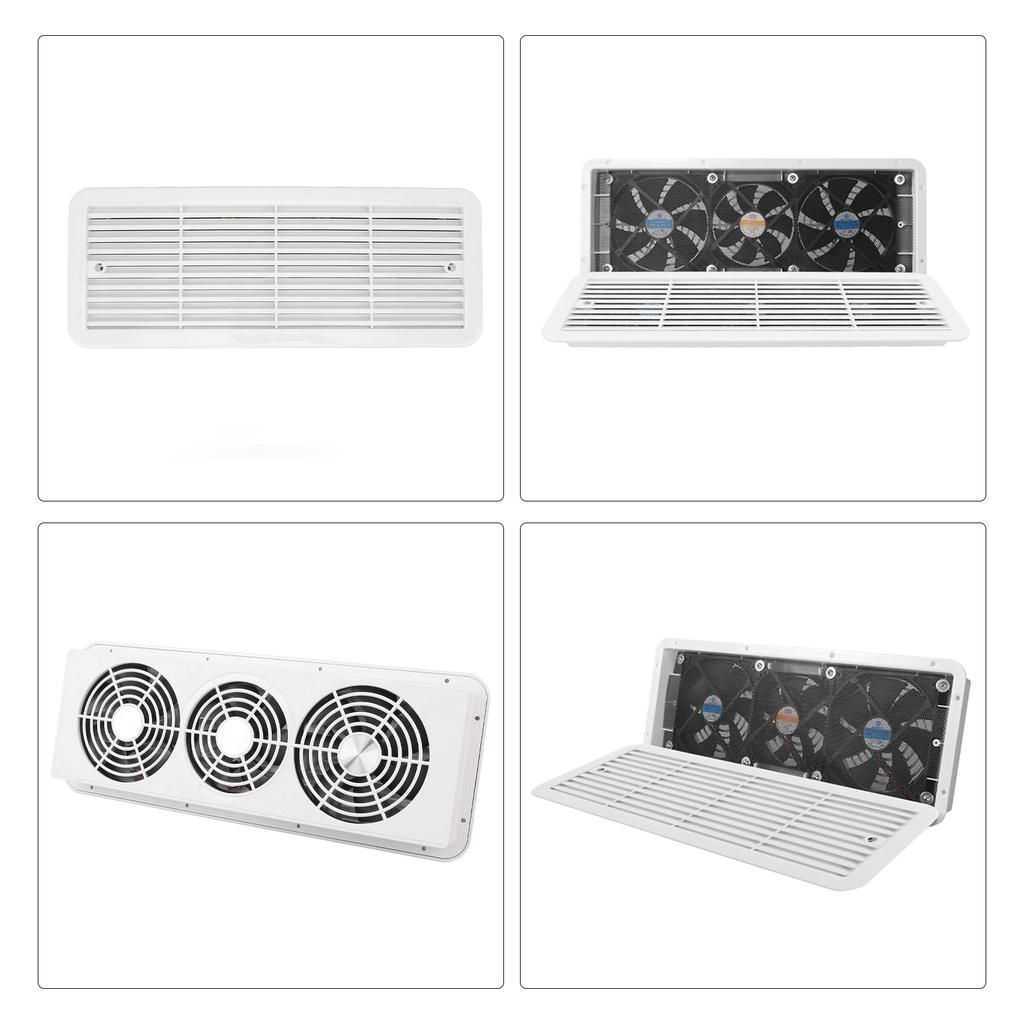 Rv Refrigerator Fan Rv Refrigerator Fan 12V Three Fans Quiet RV Side Vent Fan with Protecting Net for RV Motorhome Yacht Boat