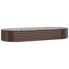 Vidaxl Raised Planter, Powder-Coated Steel 249X100X36 Cm, Brown