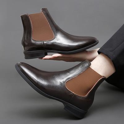Winter Herren Business Chelsea Boots Herren Lässig Bequem und Modisch Spitzmarkenstiefel Bankettstiefel Herrengrößen 38-46