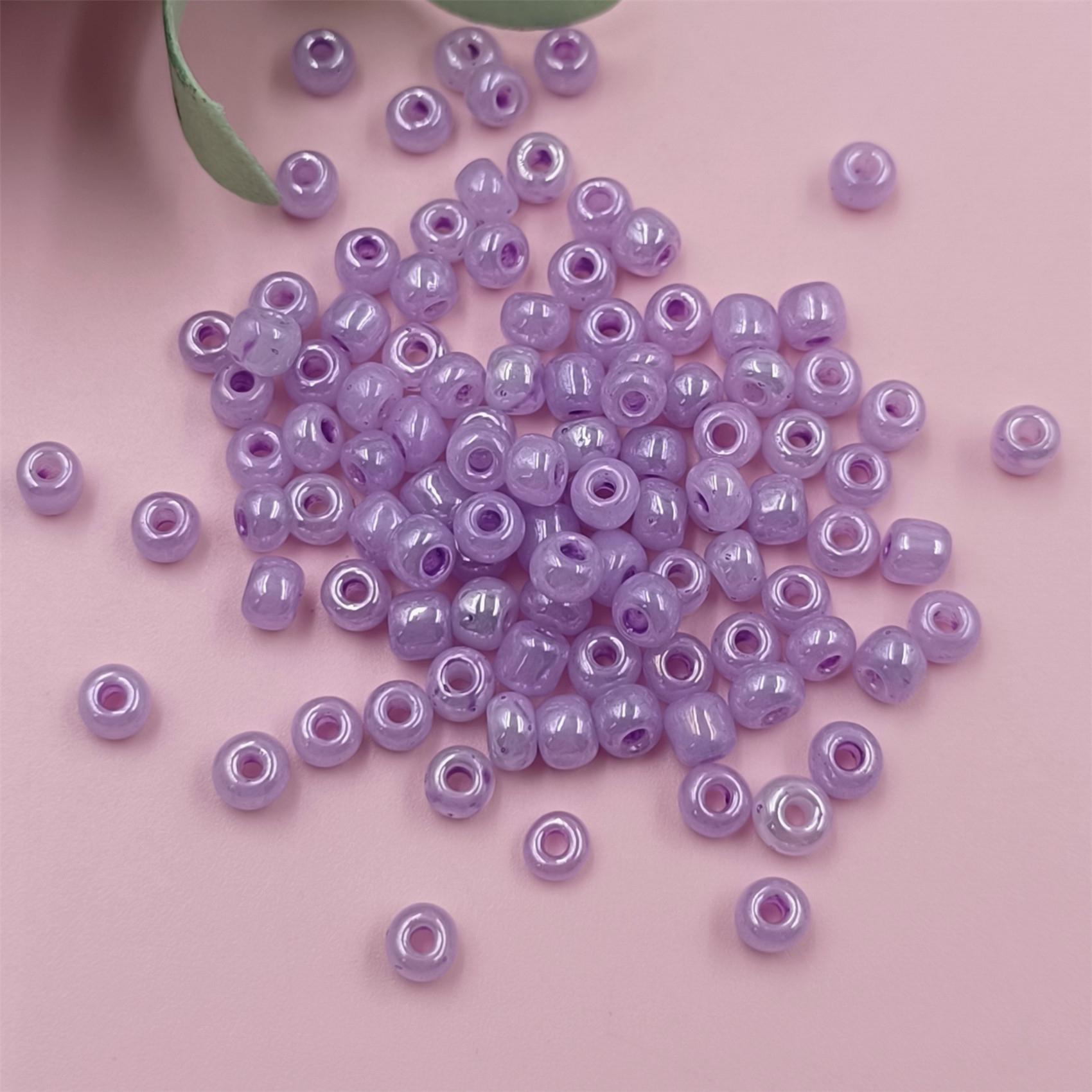 

500 шт. Виготовлення намиста для браслетів. Намисто з круглим отвором ручної роботи. Намисто своїми руками. Намисто. Намисто. Аксесуари для рукоділля. Виготовлення ювелірних виробів із чеського скла. фіолетовий