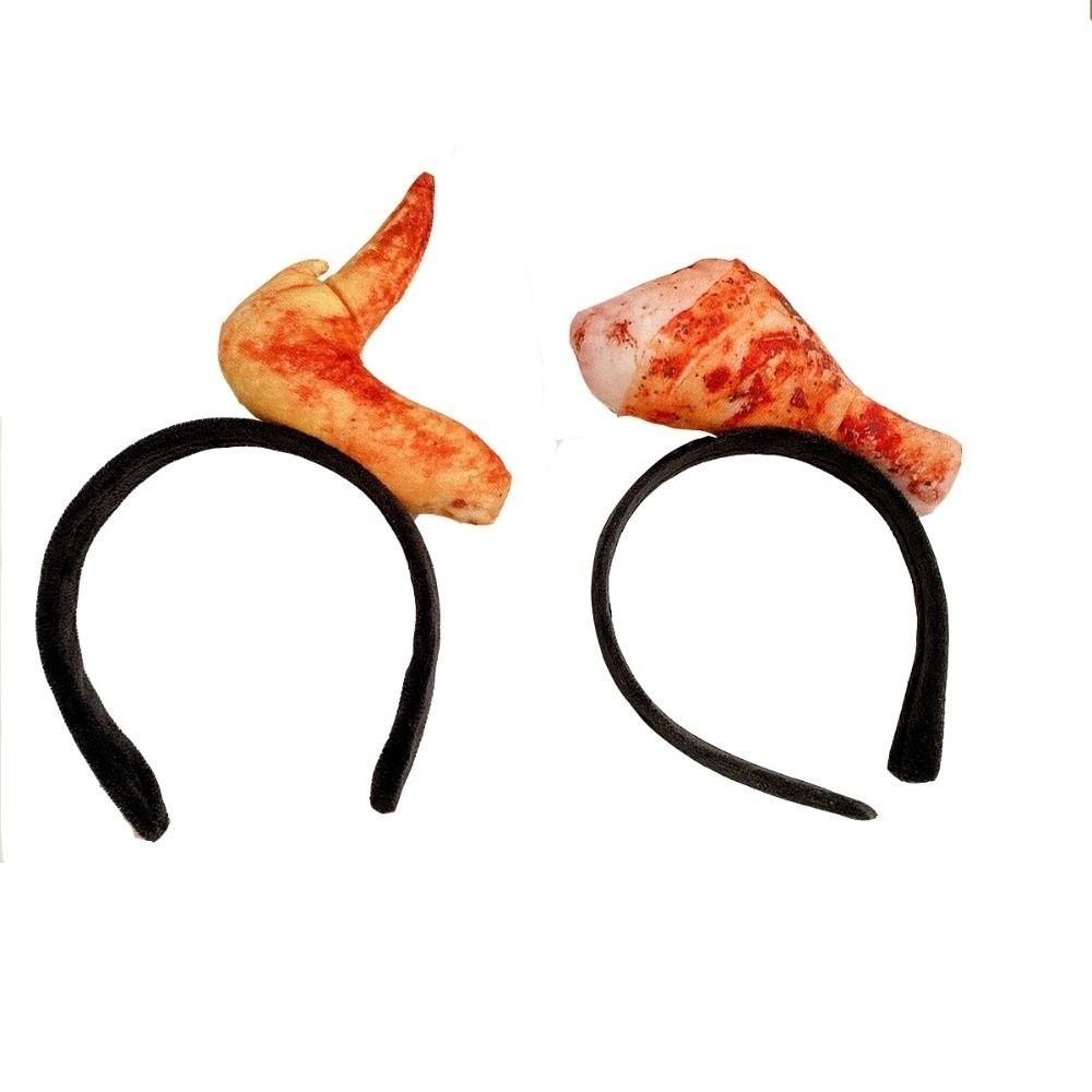 Bone Simulated Food Headband Fried Egg Strawberry Imitation Vegetable Hairband Hotdog Hair Clip Hairpins Party Hair Accessories
