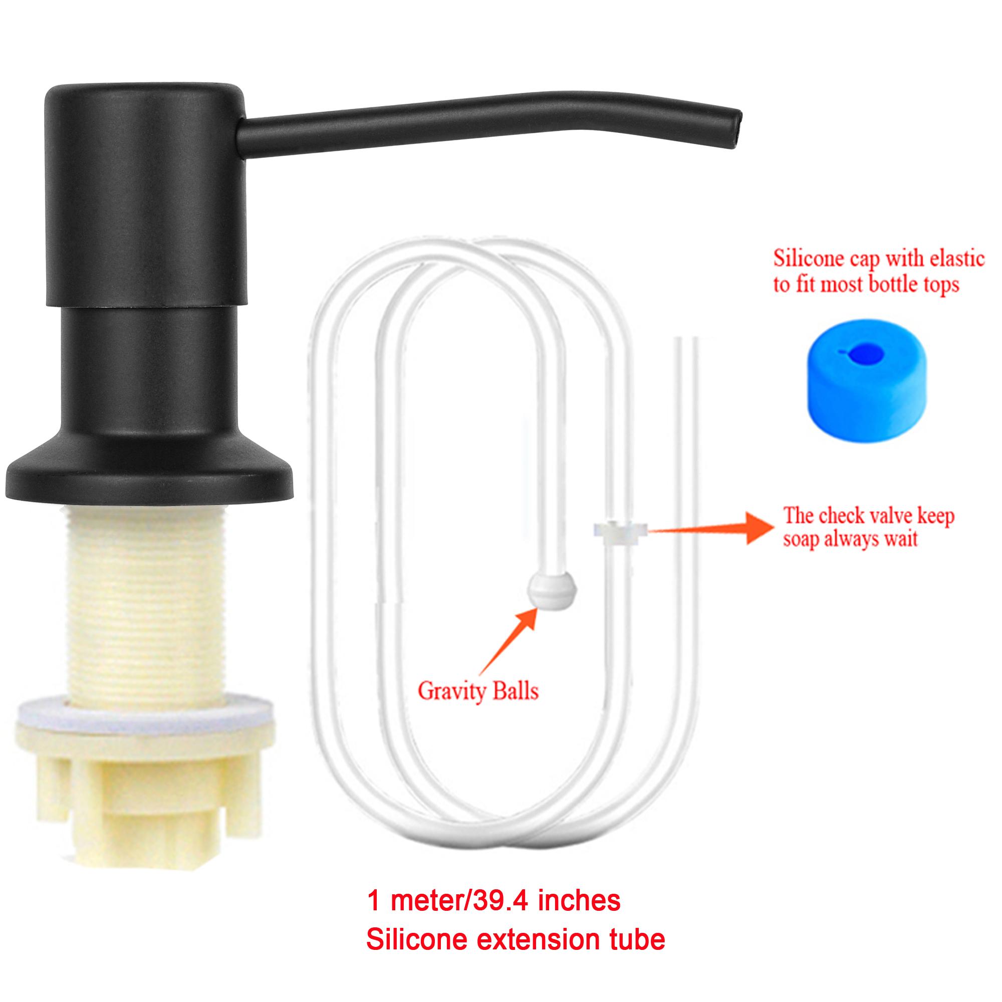 

Дозатор мила для кухонної мийки, настільний насос-дозатор мила, силіконова подовжувальна трубка, що підключається безпосередньо до пляшки з милом, S