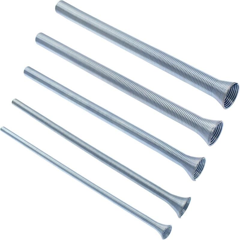 5Pcs/Set Air Condition Copper Pipe Bender for O.D. 1/4" To 5/8" Pipes,Premium Outside Style Aluminum Pipeline Spring Tube Bender