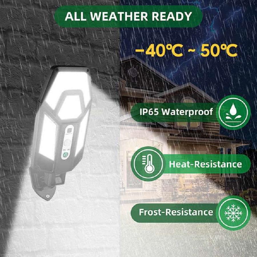 8000LM Ultra Bright Solar Lights Outdoor Waterproof External Solar Lamp Sunlight Motion Sensor Lighting 500ft² Yard Street Light