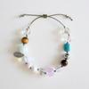 MERRYMOTIVE Natural Color Gem with String Bracelet
