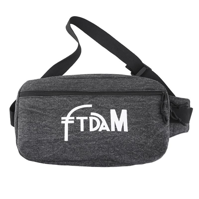 Женская джинсовая сумка на грудь, мужская поясная сумка с буквенным принтом, сумка через плечо для студентов, спортивная сумка через плечо чёрный