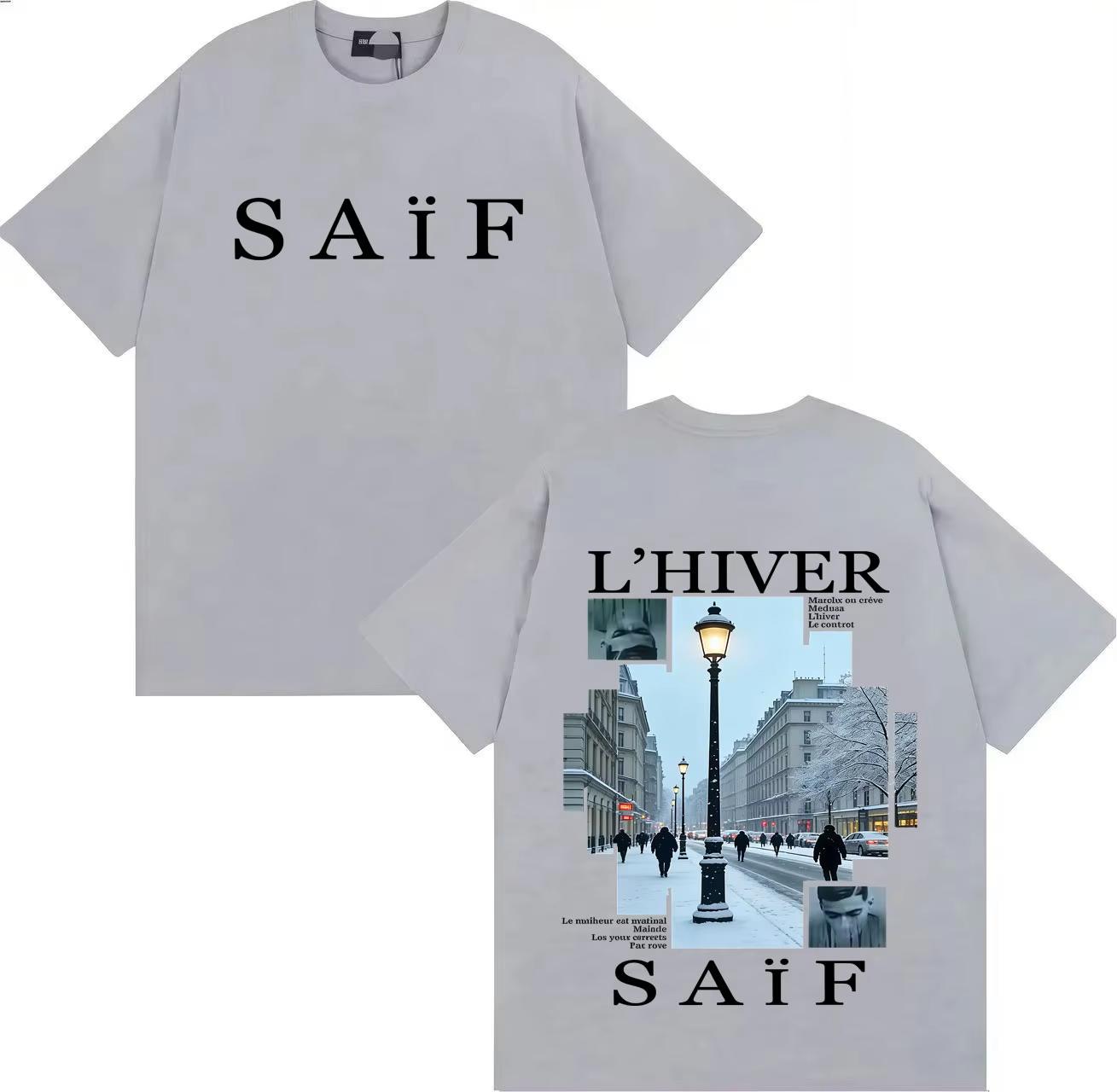 

Rapper Saif Ablum LHIVER Hip Hop Graphics Tshirts Hipster Unisexs Womens Casual Y2k pure Cotton Hip Hop Soft Clothing Streetwear 4XL