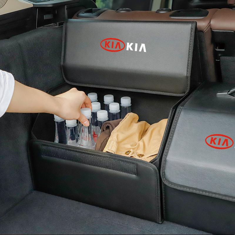 Boîte d'organisation de coffre de voiture Grande capacité Sac de rangement multi-usages pour outils Pour KIA K5 K9 Sorento Ceed RIO Sportage EV9 Stinger Niro Soul