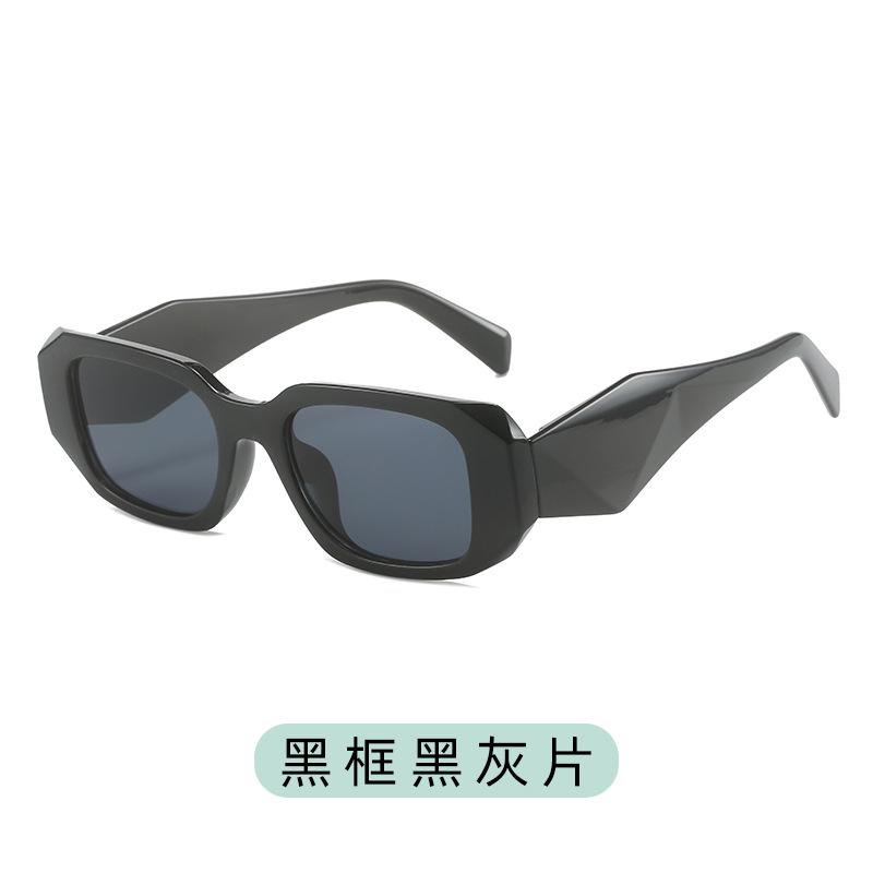 

Vintage Black Square Sunglasses Woman Luxury Brand Small Rectangle Sun Glasses Female Gradient Clear Mirror UV400 1PC