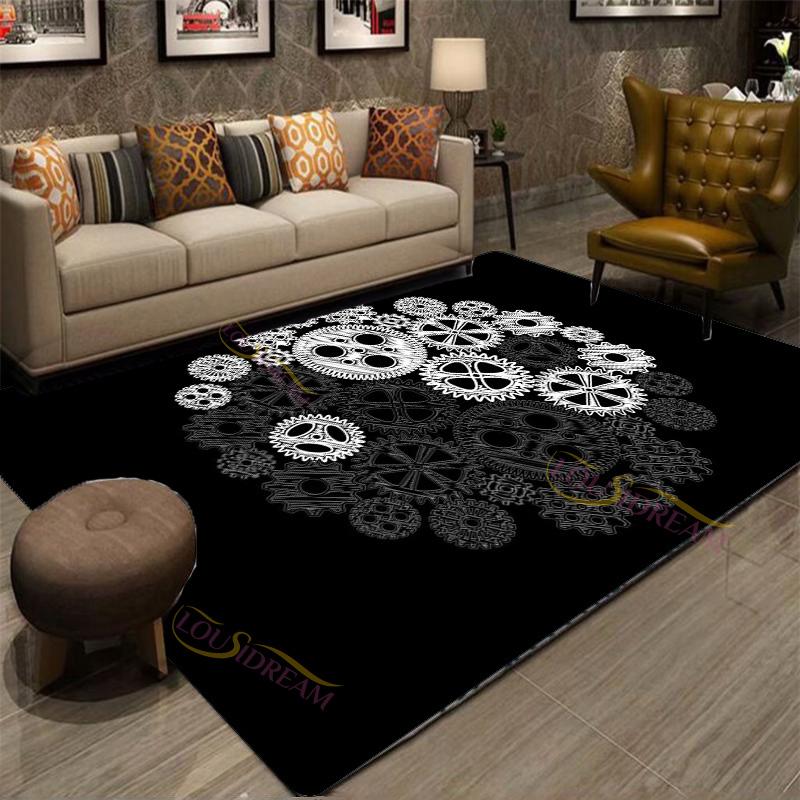 Moderní čínské Tai Chi Bagua Yin Yang tištěný koberec do obývacího pokoje Koberce Campingové piknikové podložky Protiskluzové E-sportovní koberce na jógu