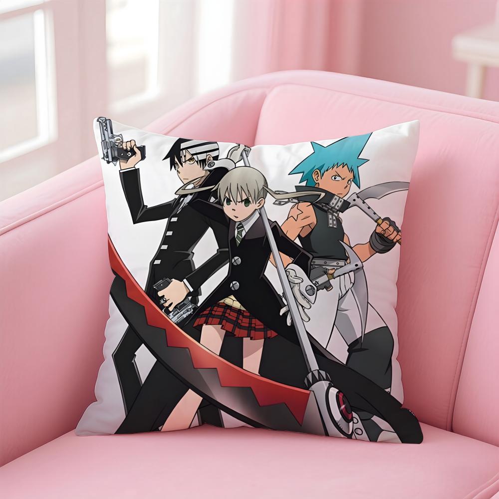 Аниме S-SOUL E-EATER Наволочка Удобная Двусторонняя Наволочка Идеально для Автомобиля Дивана Спальни и Не Только 12x12Inch