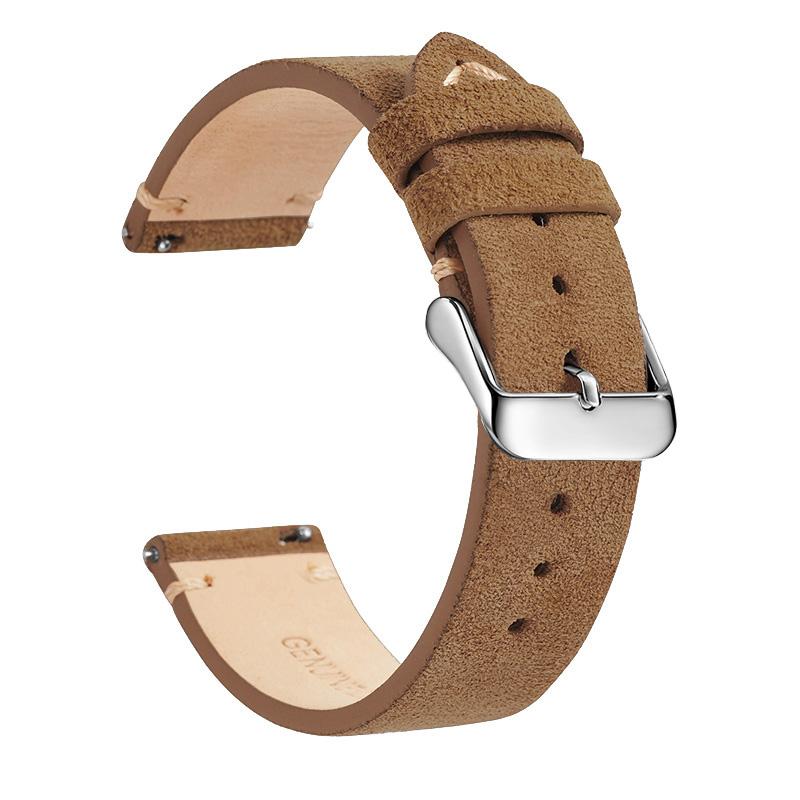 Elegantes Echtleder-Uhrenarmband, Schnellverschluss 14mm/16m/18mm/20mm/22mm Uhrenarmbänder, für Samsung, Seiko, Oris, Citizen Uhr