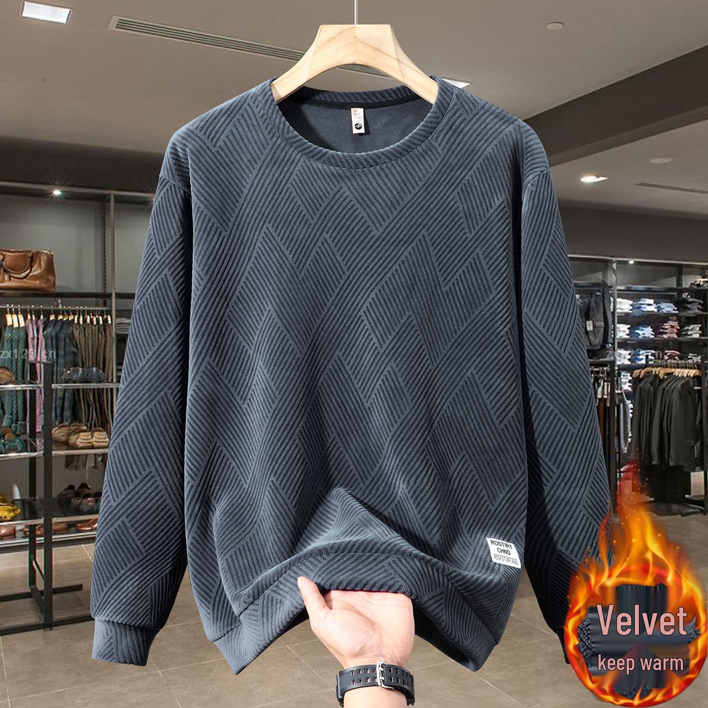 

Men s Extra Large Thick Sherpa Fleece Hoodie - Plus Size Winter Warm Velvet Layer Top 10XL (300-330 jin) серый