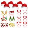 Festive Adult Children Christmas Gift Hat Headband Clap Circle Bracelet Glasses Decorations