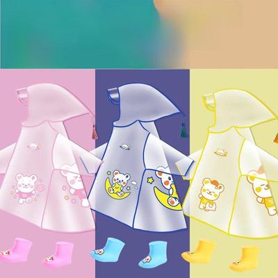 Cartoon Raincoat for Kids: Thickened, Waterproof for Boys and Girls In Kindergarten and Primary School