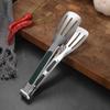 Stainless Steel Serving Tongs Heat Resistant Kitchen Tongs Non-Slip Food-Grade U-Shape Cooking Tongs for BBQ Buffet Bread Frying