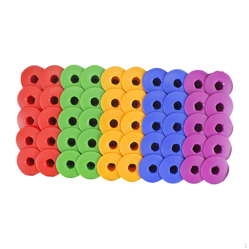 100x Sewing Machine Bobbins Colorful for and Embroidery Machine, with Box