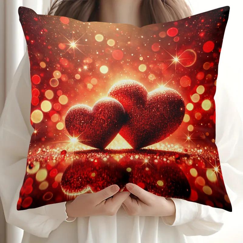 1 шт красная любовь картинка-украшение на День святого Валентина новый декоративный чехол для подушки 40x40cm16x16inch 568₽