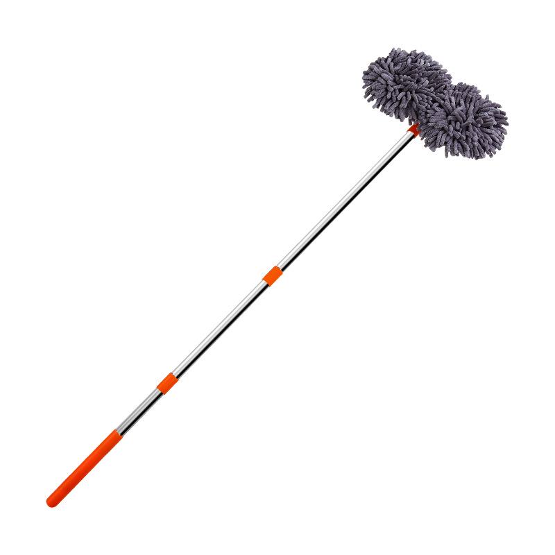 Extendable Chenille Car Wash Mop with Soft Bristle Brush