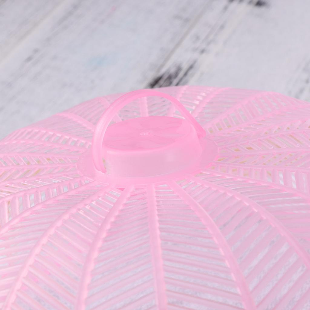 Umbrella Shape Food Cover Plastic Kitchen Covers Barbecue Picnic Party Fly Proof Dish Cover Travel Camping Pool Easy Clean