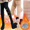 Winter Sexy Black Skin Soild Colors Long Socks for Women Girls Over Knee Thigh High Thermal Lolita Compression Legging Stockings