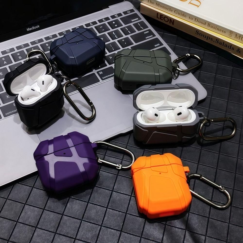 Shockproof Headphone Protection Box Anti-Fall TPU Earbuds Cover  For Airpods 4,Pro/Pro2