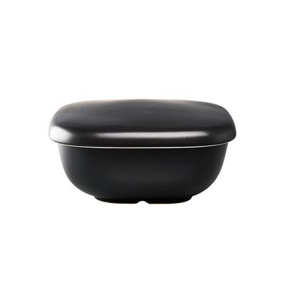 Rice Pot, Microwave Safe, 2 Cups, Ceramic, Made In Japan GO-2-B-W