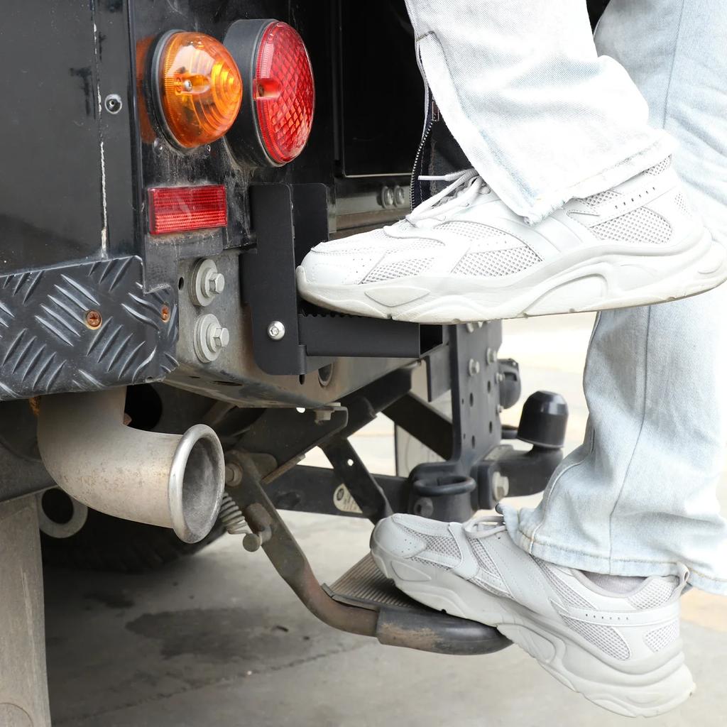 For Land Rover Defender 110 130 2004-2018 Car-styling Aluminum Alloy Car Rear Tail Door Ladder Climbing Car Accessories