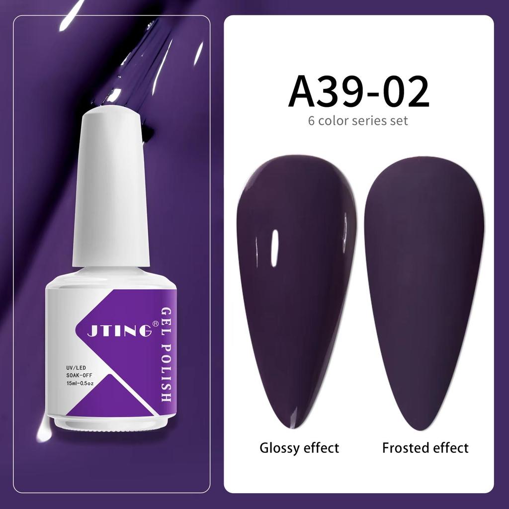 JTING OEM Color Nail Gel Supplier Wholesale Private Label Soak Off Nails Gel Polish Semi Cured Led UV Gel Nail Polish