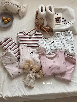 Children's Fleece-Lined Winter Pajama Set 2025 - Thick, Warm Korean Style for Boys and Girls