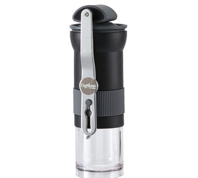 Cafflano Mühle, Tragbare Kaffeemühle, Outdoor, Extrafeiner Mahlgrad für Espresso, Hergestellt in Italien, Metallisches konisches Mahlwerk, Kompakt, Hohe Leistung, Kaffee
