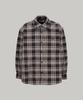 Ainpeullanjin Two-Way Neck Oversized Shirt (Black Check)