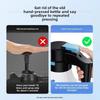 1.5L Electric Snow Foam Car Wash Sprayer USB Rechargeable Water Bottle for Car Window Cleaning Outdoor Vehicle Washing Equipment