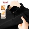 VANCL Men's Fleece Long-Sleeve Half-Zip Thermal Top