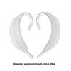Fashion Style Ear Cuff Clear Not Piercing Earrings Acrylic Ear Clip Flexible Earwear Suitable for Fashion Lovers Present