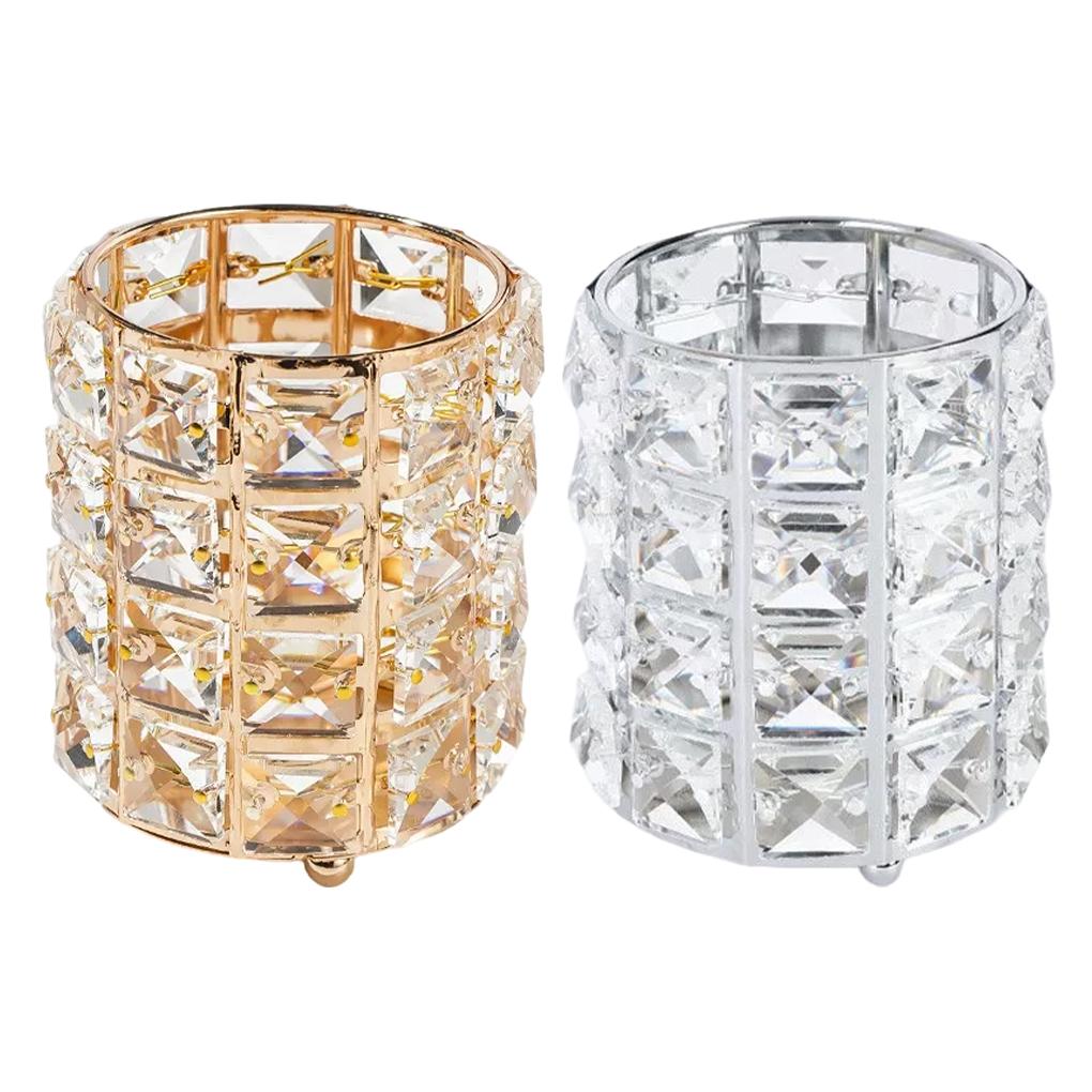 European Style Metal Makeup Brush Storage Rack Elegant Exquisite Organizer Brush Storage Holder