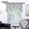 Ein Paar klassischer Jacquard-Perlen-Volant-Vorhang mit Stangentaschen und Blumenmuster, Fenster-Volant-Vorhang für Heimdekoration, NAPEARL