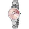 Women's Watch - Q&Q - Q&Q Femme - Silver Stainless Steel Bracelet - Pink 32 Mm Dial - 3 ATM Water Resistance