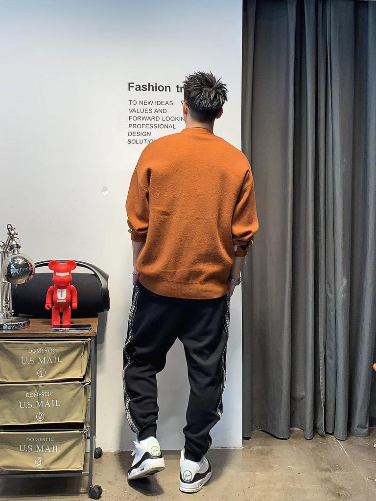 Cardigan en maille tendance coupe ample pour homme - Style Hong Kong High Street Printemps