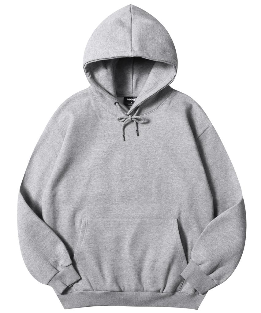 Relaxed Oversized Plain Hoodie_Gray